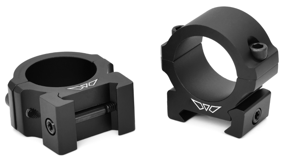 Warne Vapor 25mm 1" Matte Horizontal Split Scope Rings
