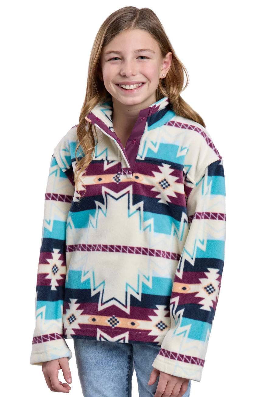 Roper Girls Aztec L/S Pullover