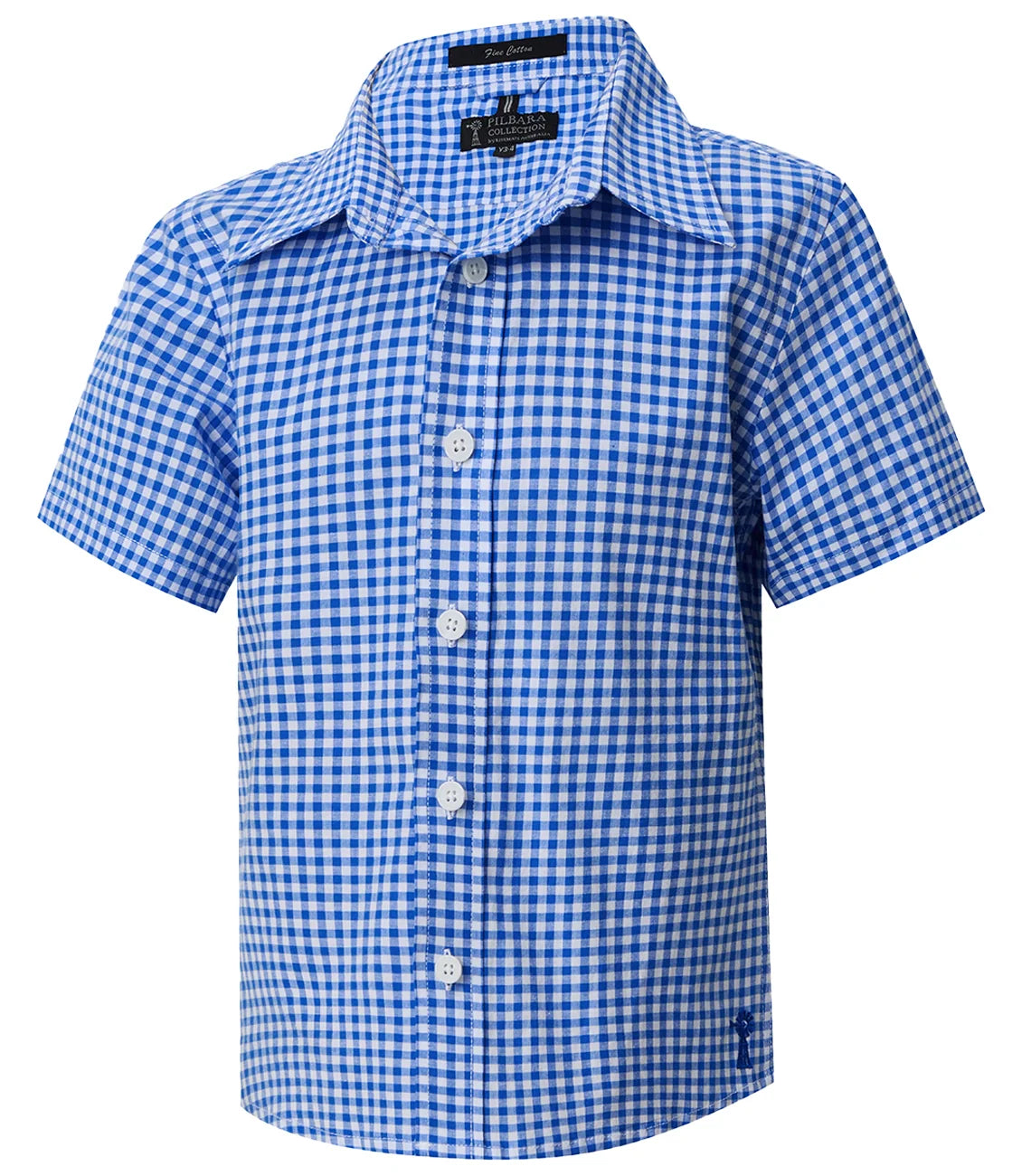 Pilbara Kids Short Sleeve Gingham Shirt - RMPC181S