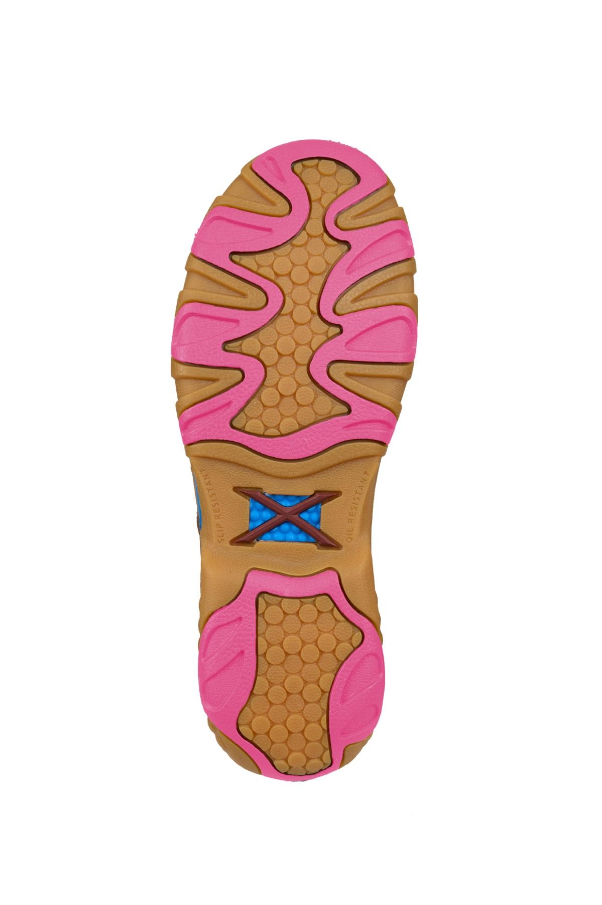 Twisted X Ladies Pink Ribbon Cellstretch Elastic Tie Mocs