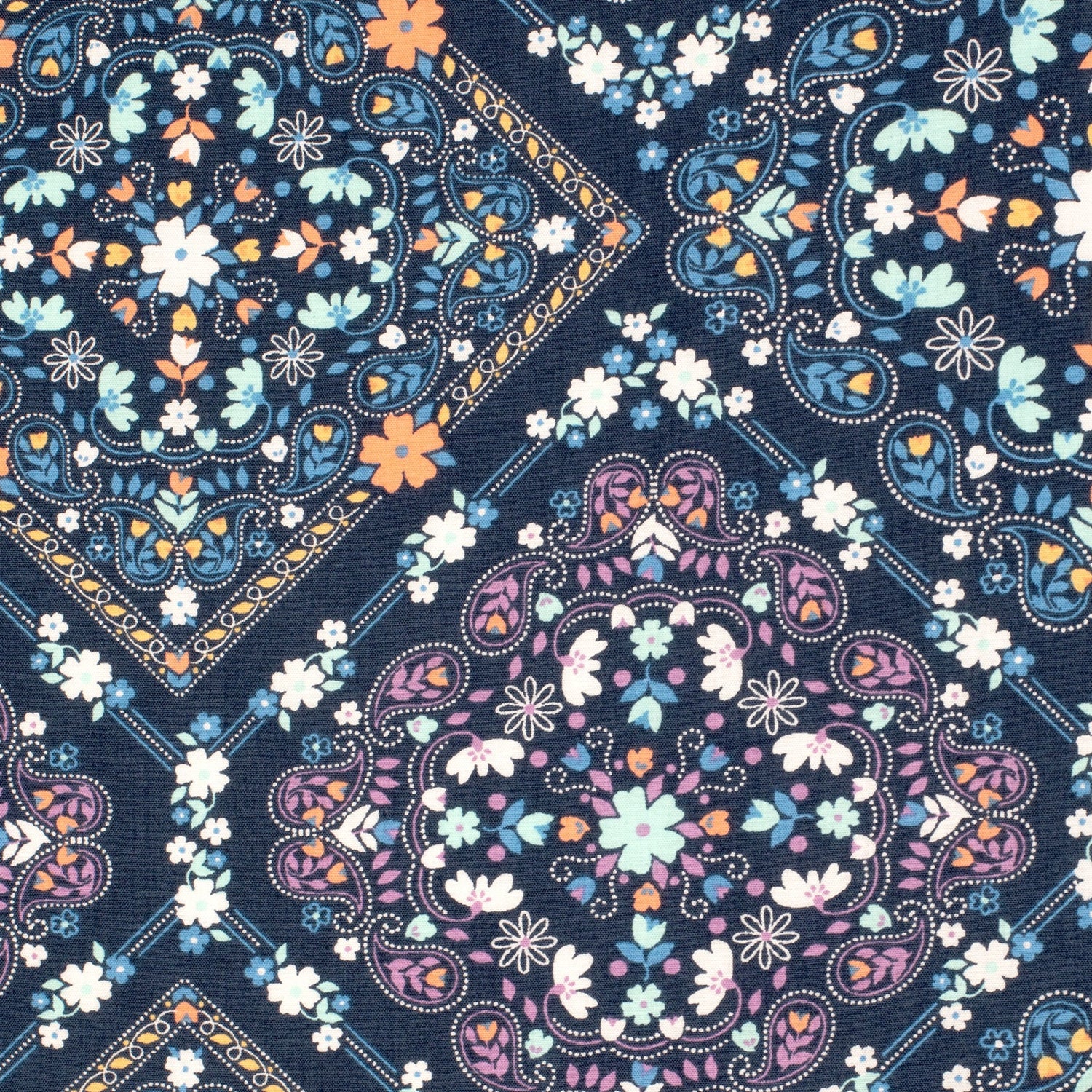 Just Country Abbey Full Button Work Shirt - Navy Floral - WWLS2550