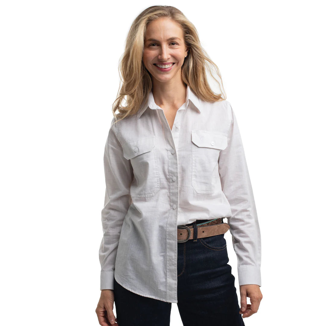 Just Country Women's Abbey Full Button Print Workshirt
