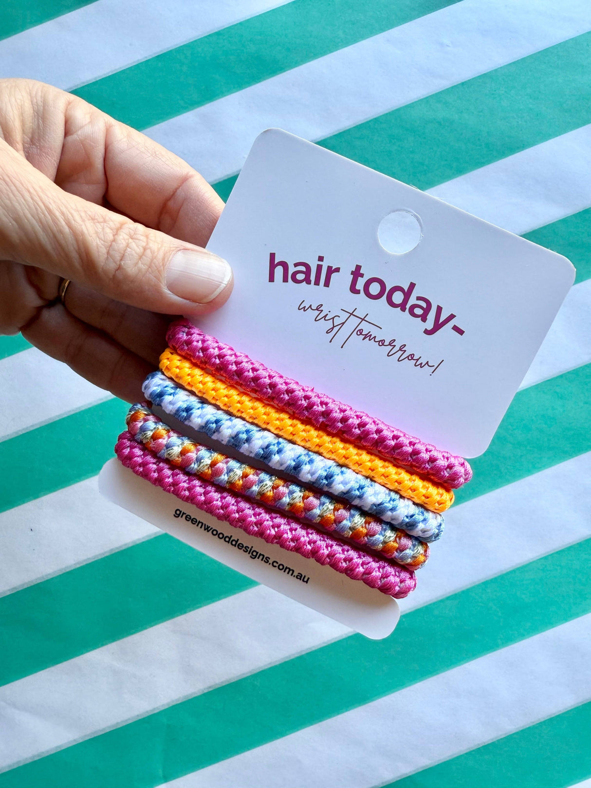 Greenwood Designs Hair Elastics Pack - Fruit Tingle