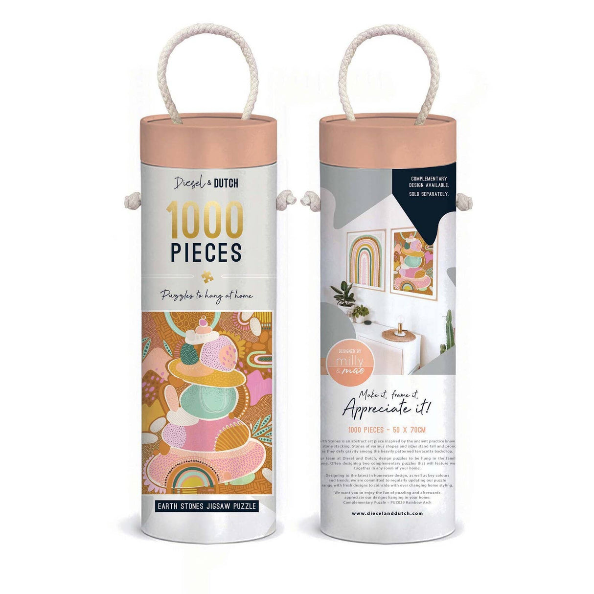 Diesel & Dutch Earth Stones 1000pc Wall Puzzle