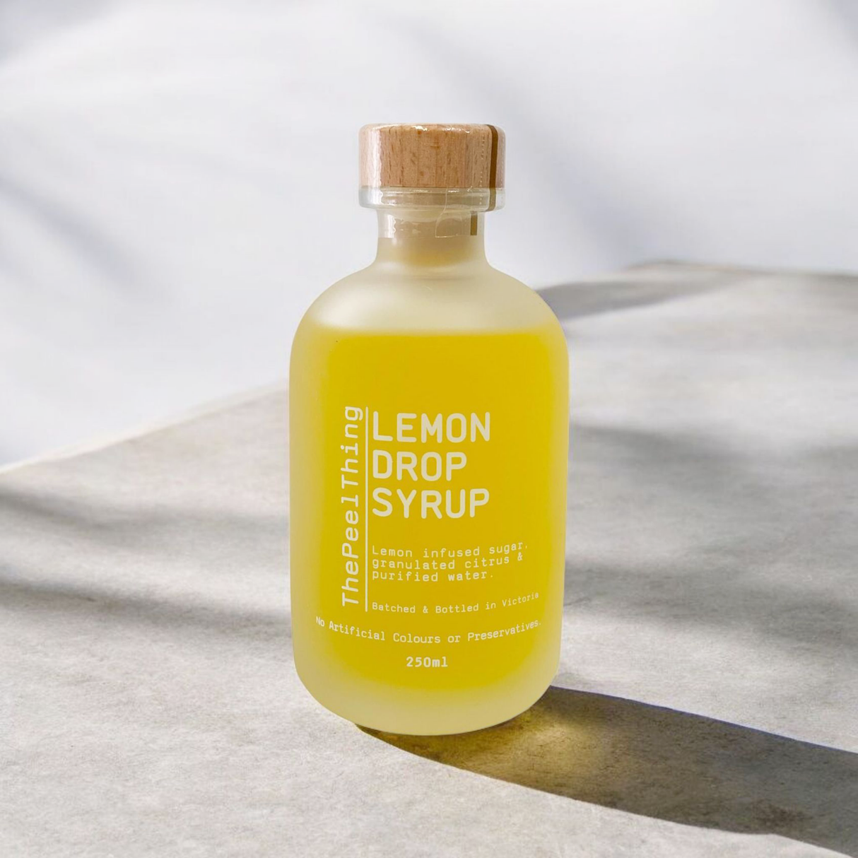 The Peel Thing Lemon Drop Syrup - 250 Glass Jar