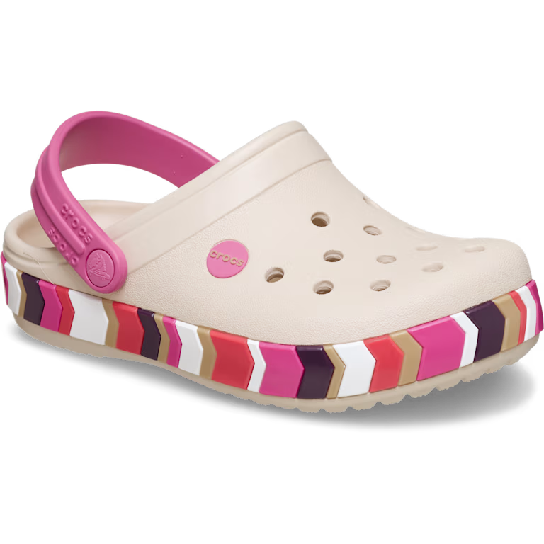 Kids' Crocband Chevron Band Clog