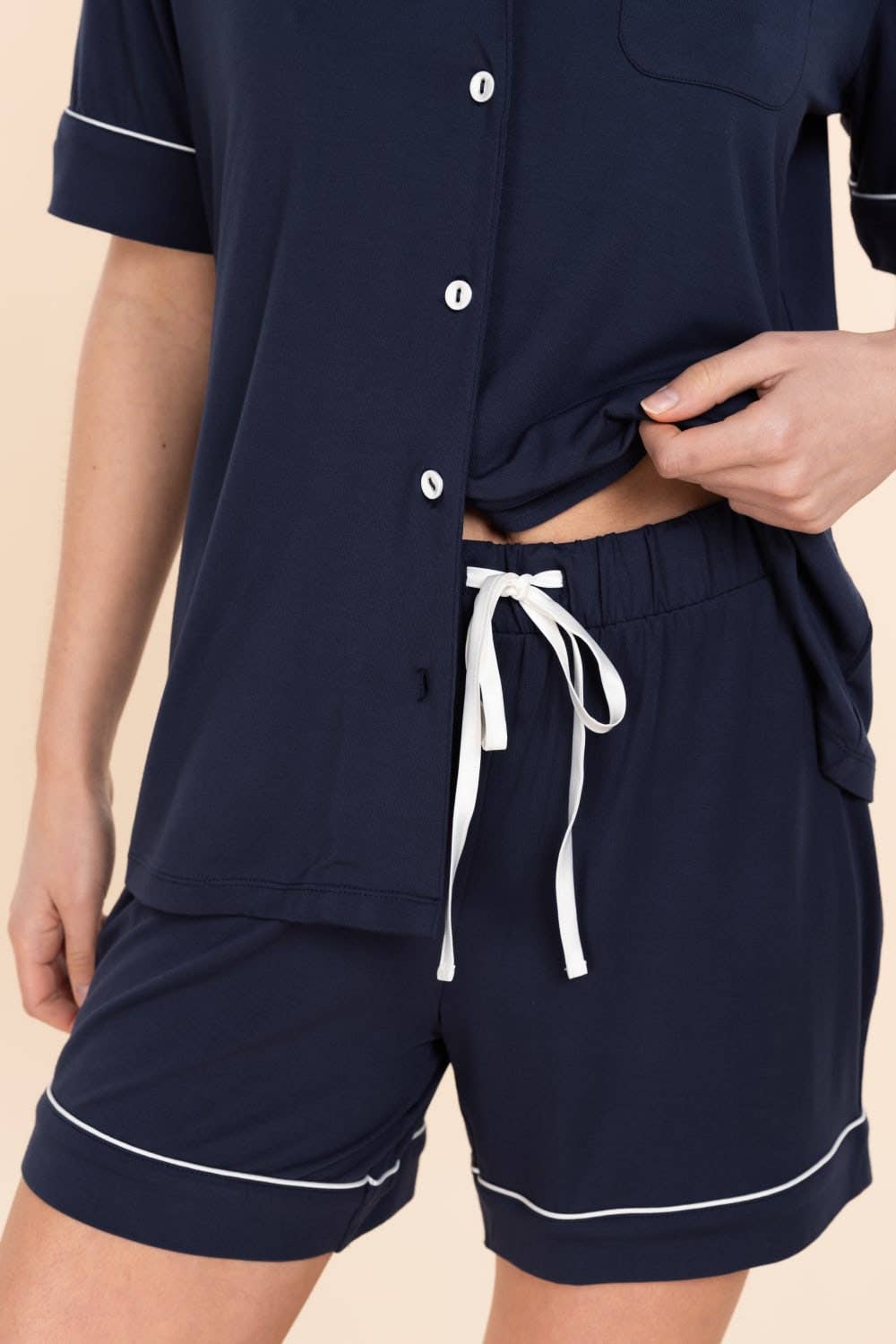 Gingerlilly - Bamboo Pyjama Short Set - Sadie Navy
