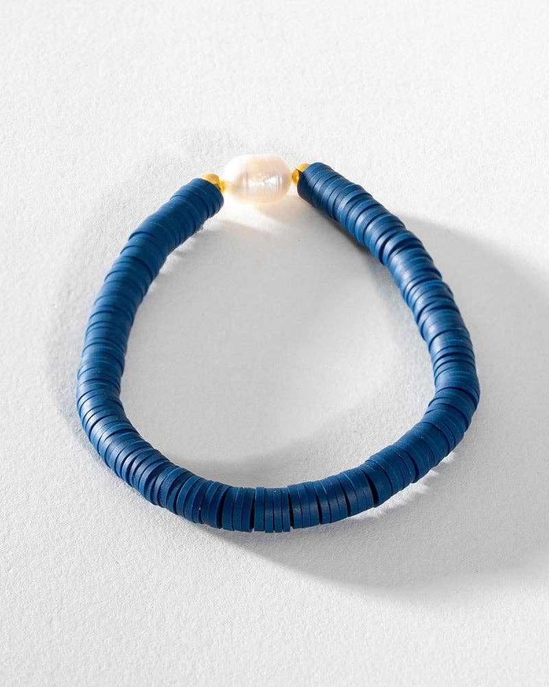 Greenwood Designs - Pearl Pop Heishi Bead Bracelet