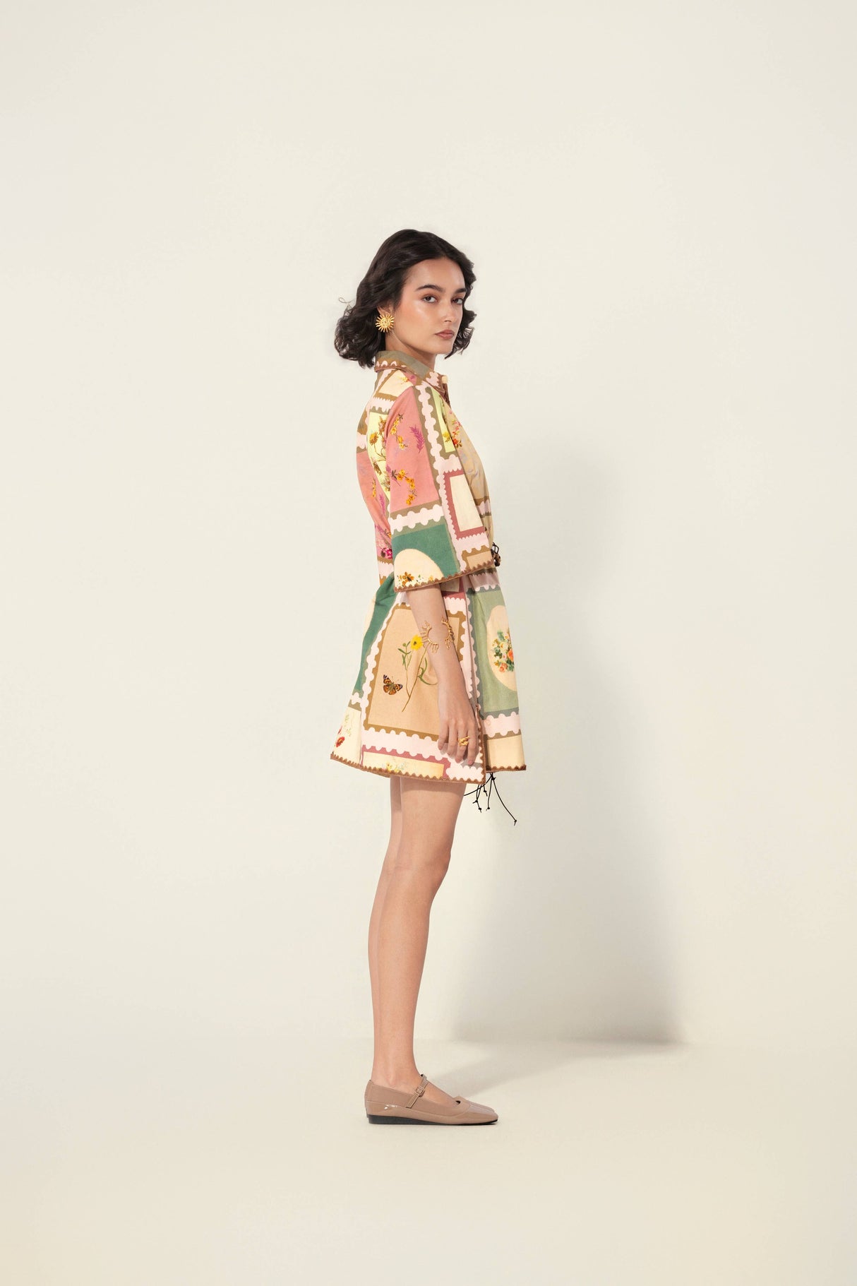 thr3letter - Marianne Belted Tunic Dress