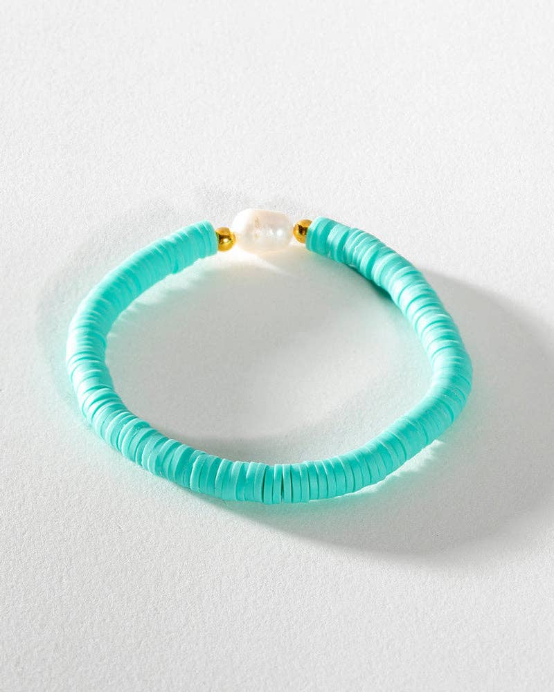 Greenwood Designs - Pearl Pop Heishi Bead Bracelet