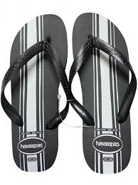 Havaianas Mens Top Thongs - Essential FC - Black/Grey