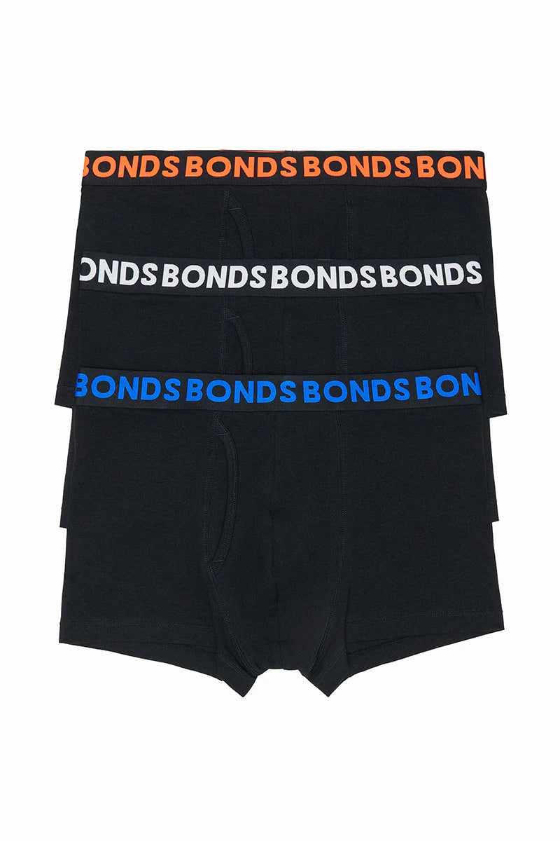 Bonds Men's Classic Trunks 3PK - Black