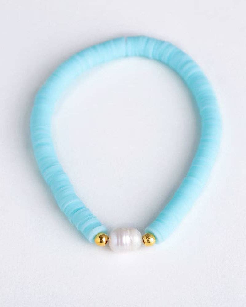 Greenwood Designs - Pearl Pop Heishi Bead Bracelet