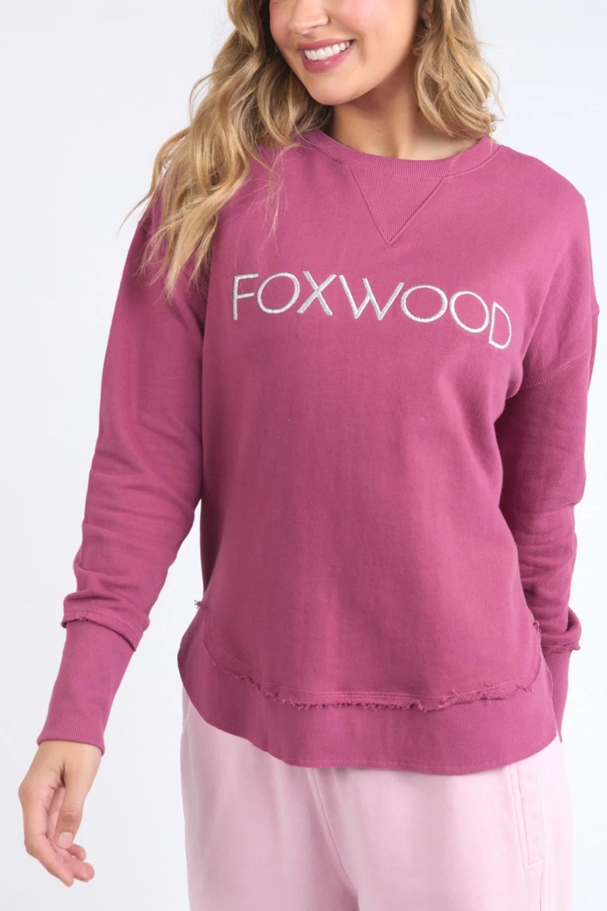 Foxwood Ladies Simplified Metallic Crew