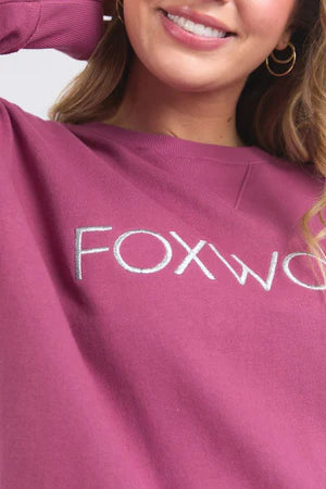 Foxwood Ladies Simplified Metallic Crew