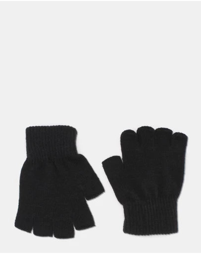 Morgan & Taylor Luca Fingerless Gloves - Black