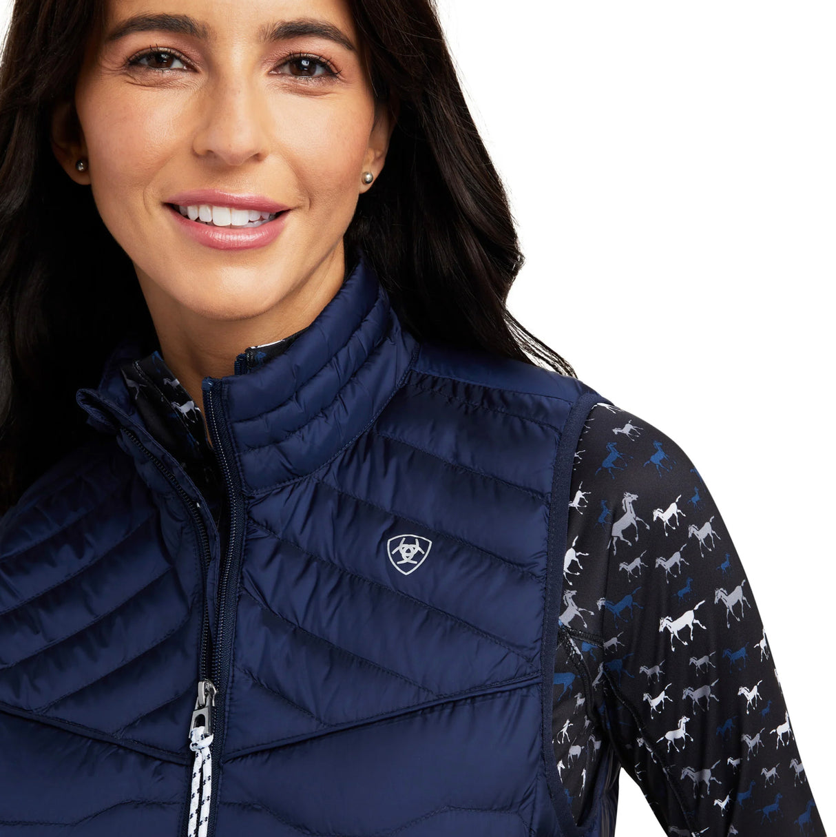 Ariat Ladies Ideal Down Vest in Navy 10041373