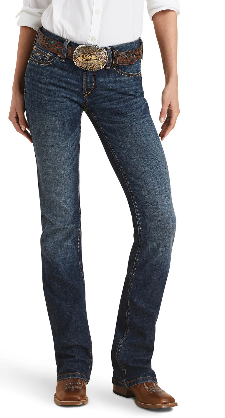 Ariat Ladies REAL Mid Rise Boot Cut Amora Pasadena Jean 10043148