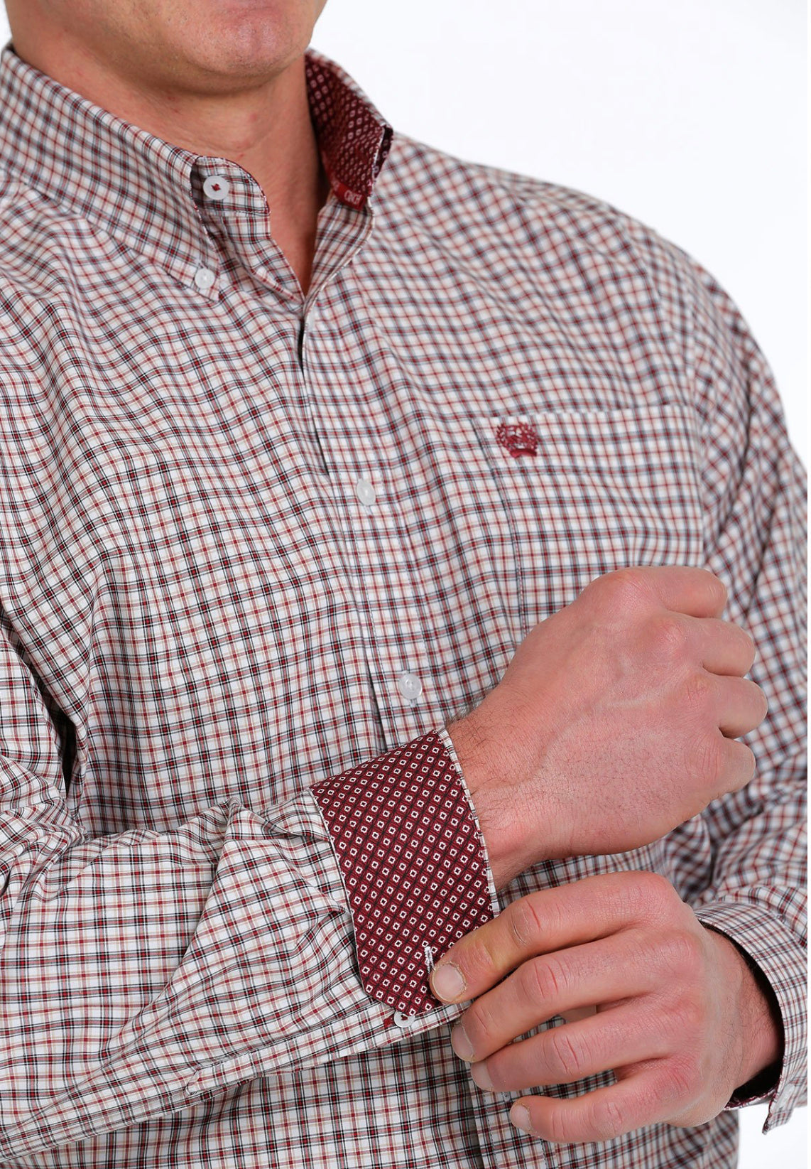 Cinch Mens Plaid Check Shirt MTW1105529