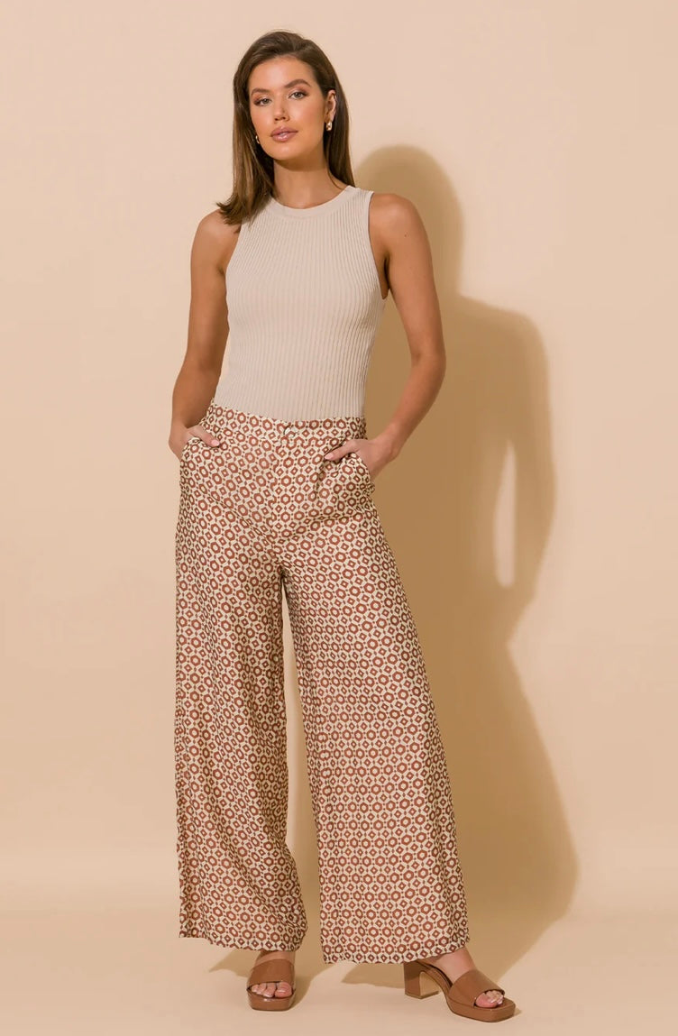 Adorne Ladies Harper Print Pant