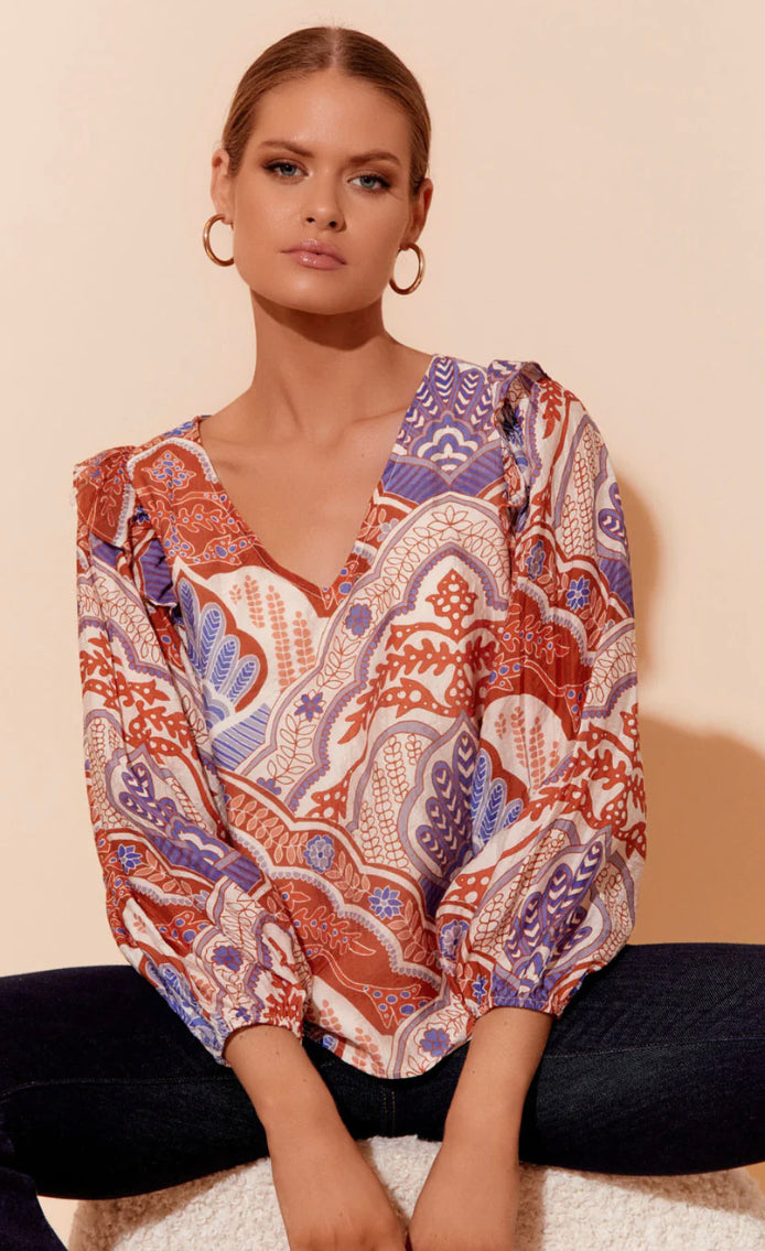 Adorne Ladies Myla Pattern Top