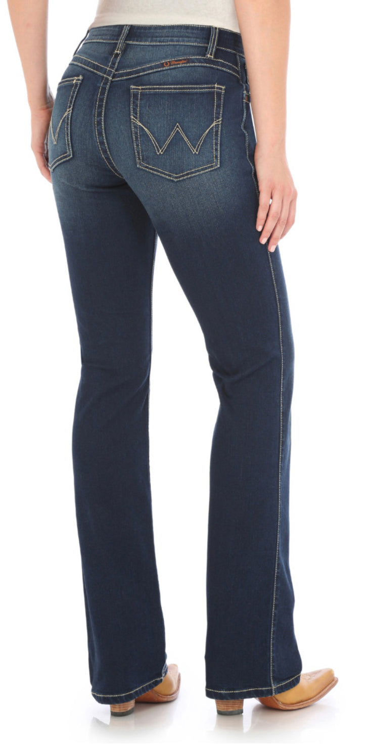 Wrangler Ladies Q Baby Dark Blue Jeans