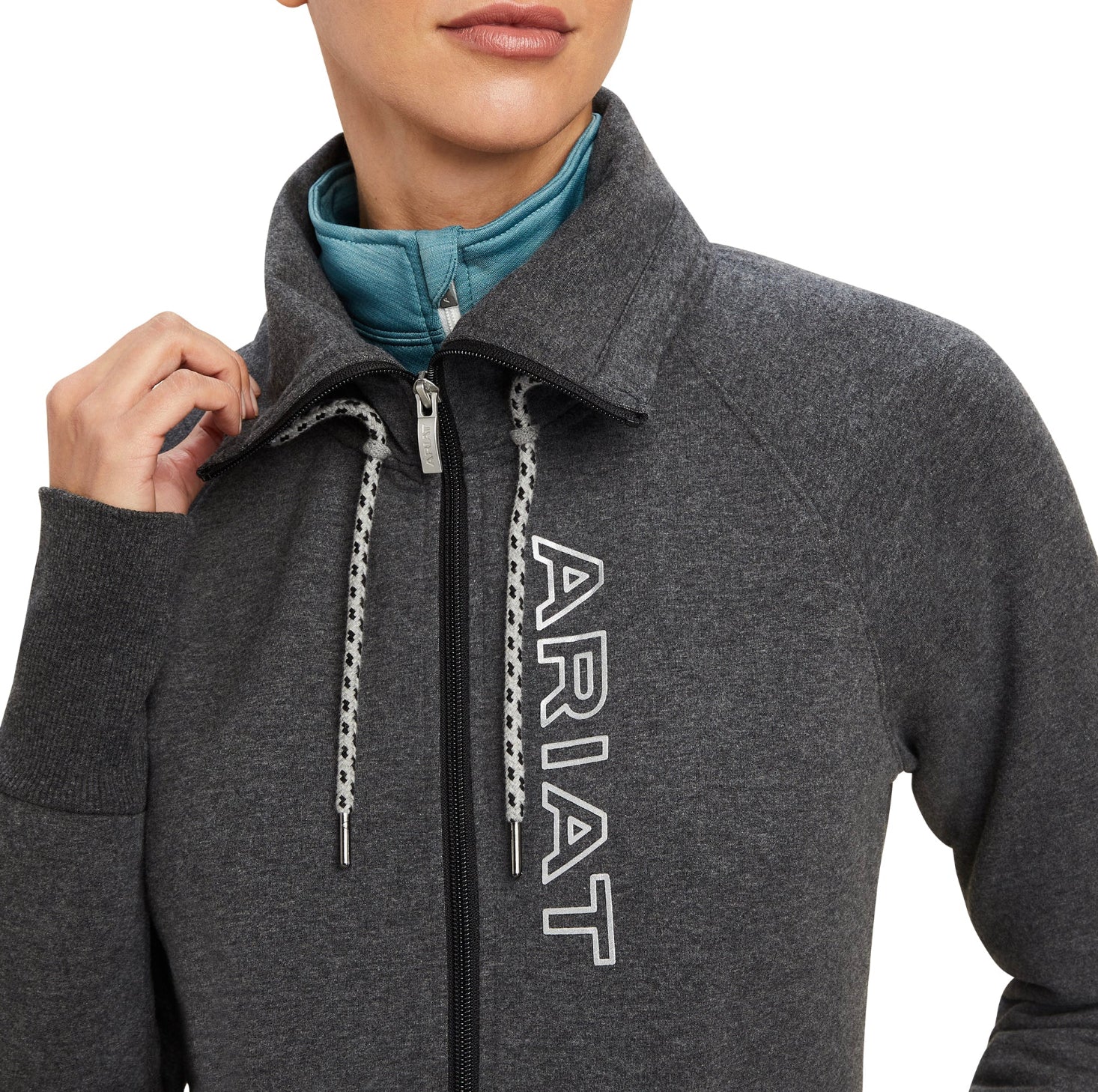 Ariat Ladies Team Logo Full Zip Sweatshirt