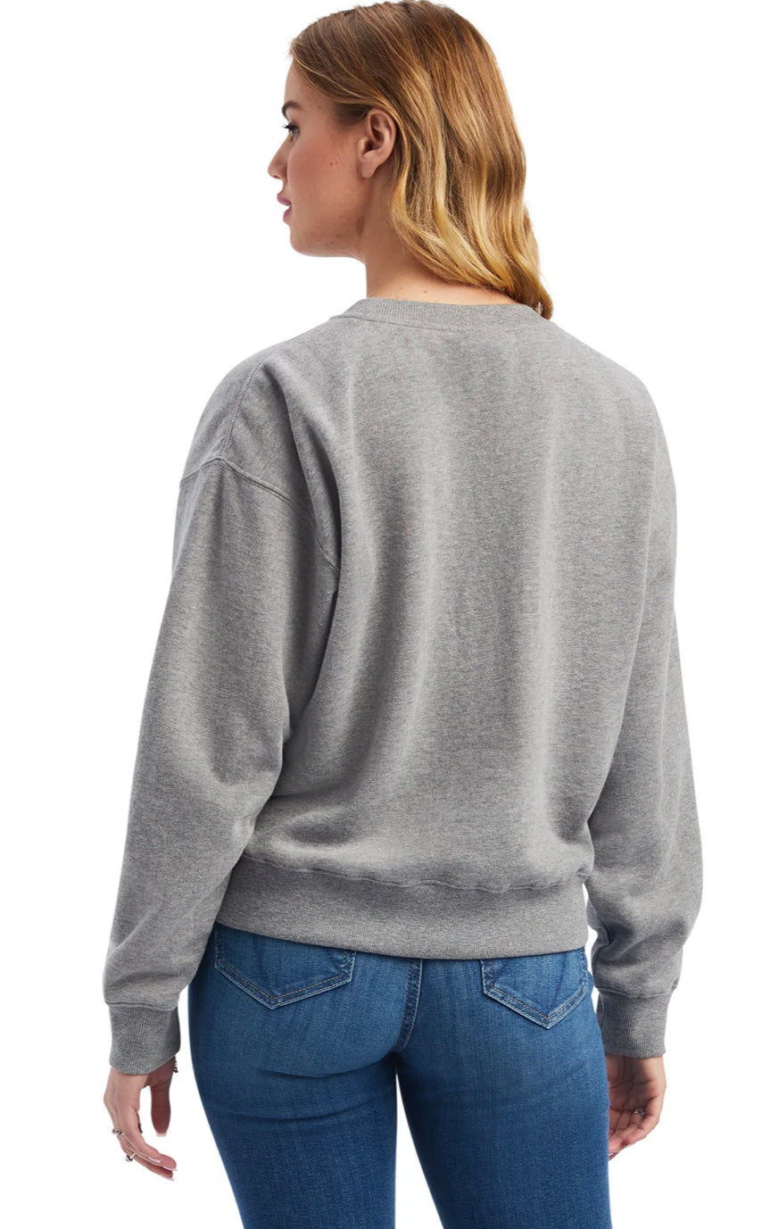Ariat Real Metallic Varsity Logo Sweatshirt