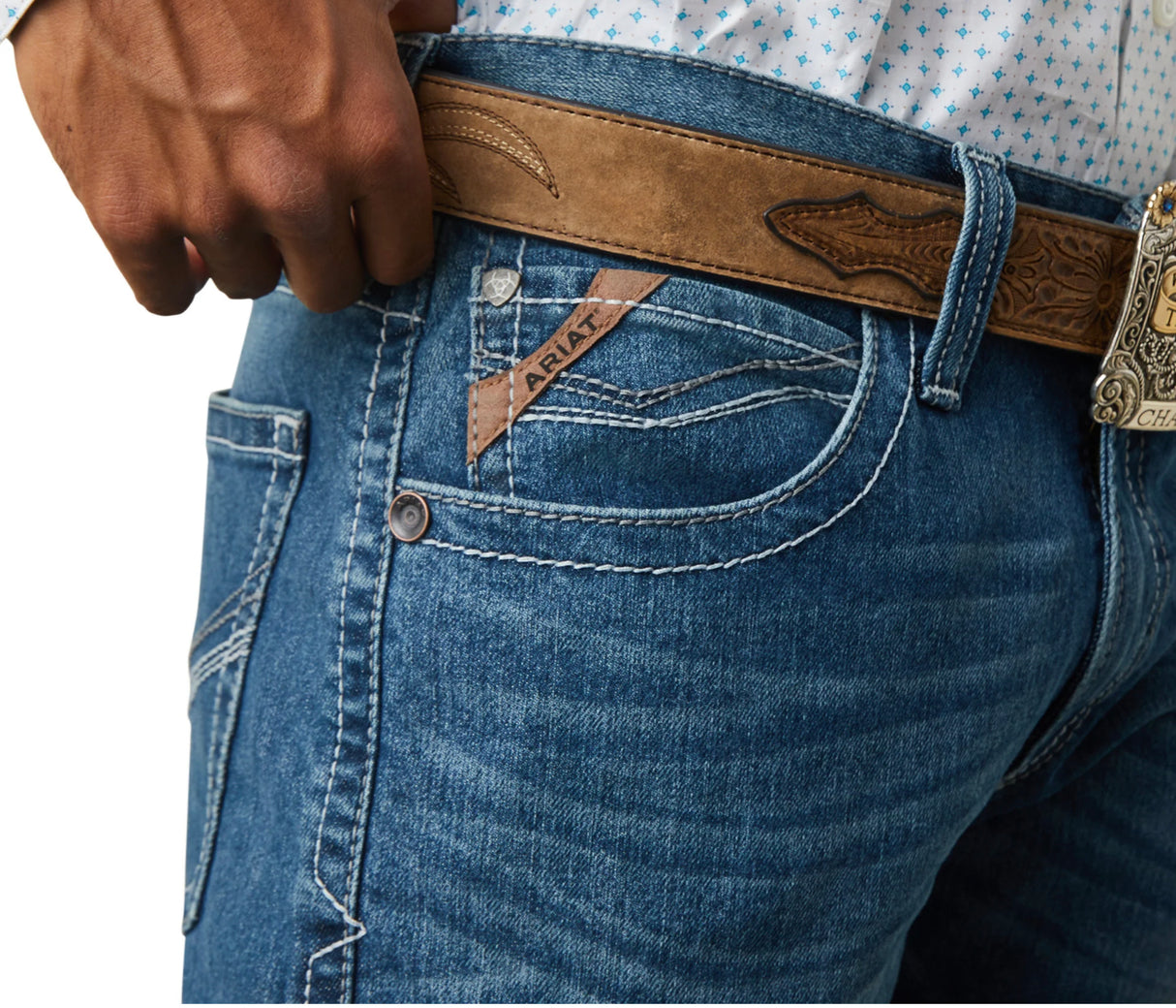 Ariat Mens M5 Straight Fit DevonBayou Jeans 10043190