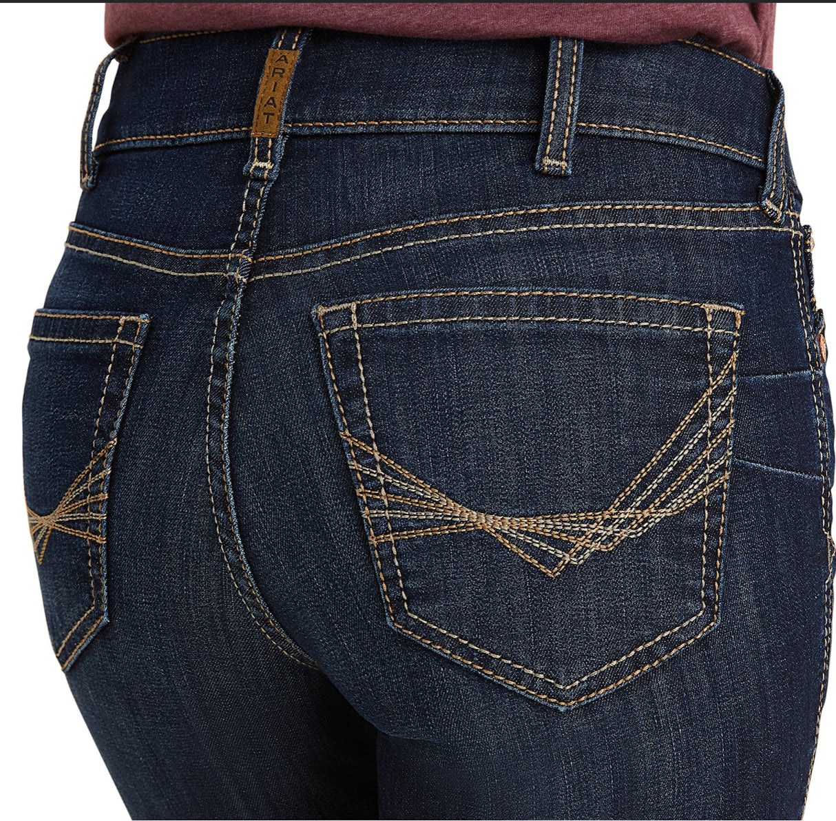 Ariat Ladies REAL Perfect Rise Straight Leg Greta Midnight Jeans 10043145