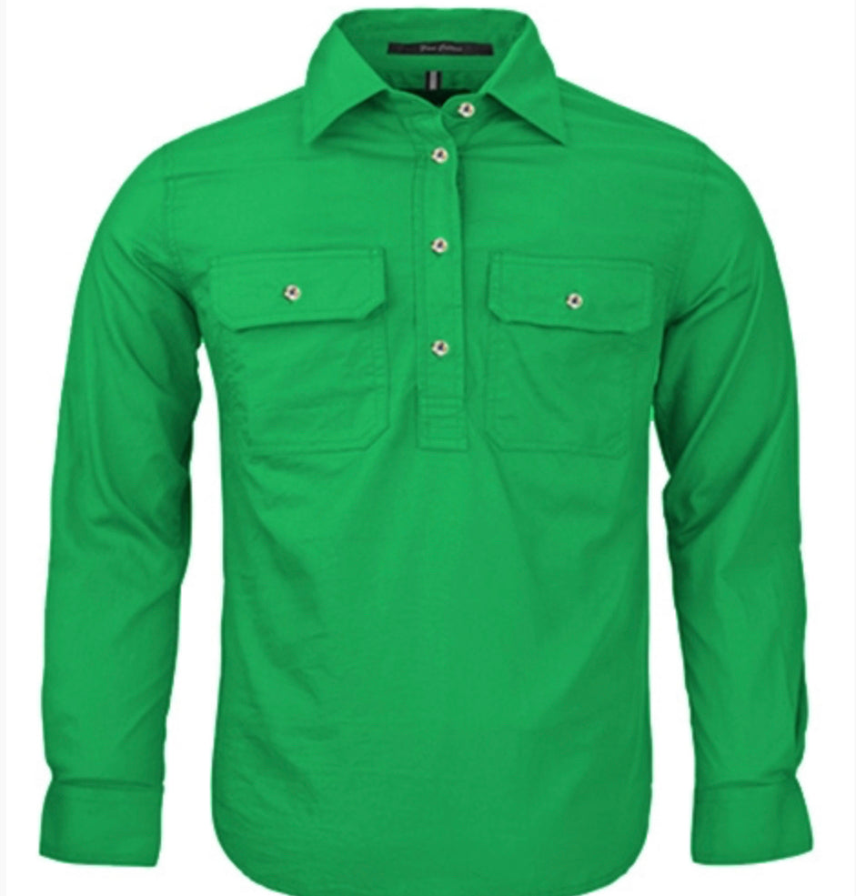 Pilbara Kids Closed Front L/S Shirt