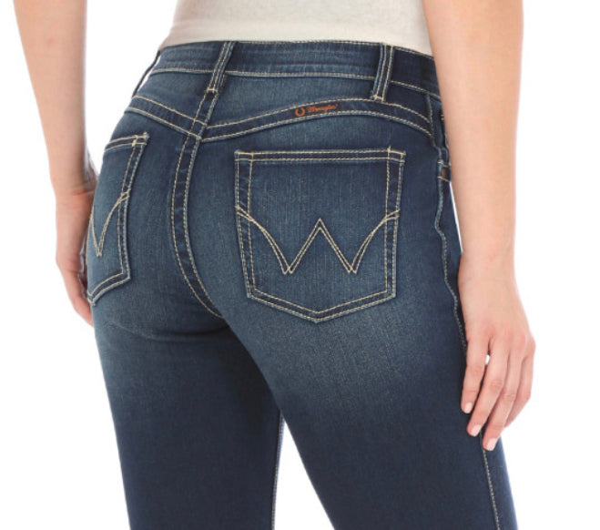 Wrangler Ladies Q Baby Dark Blue Jeans