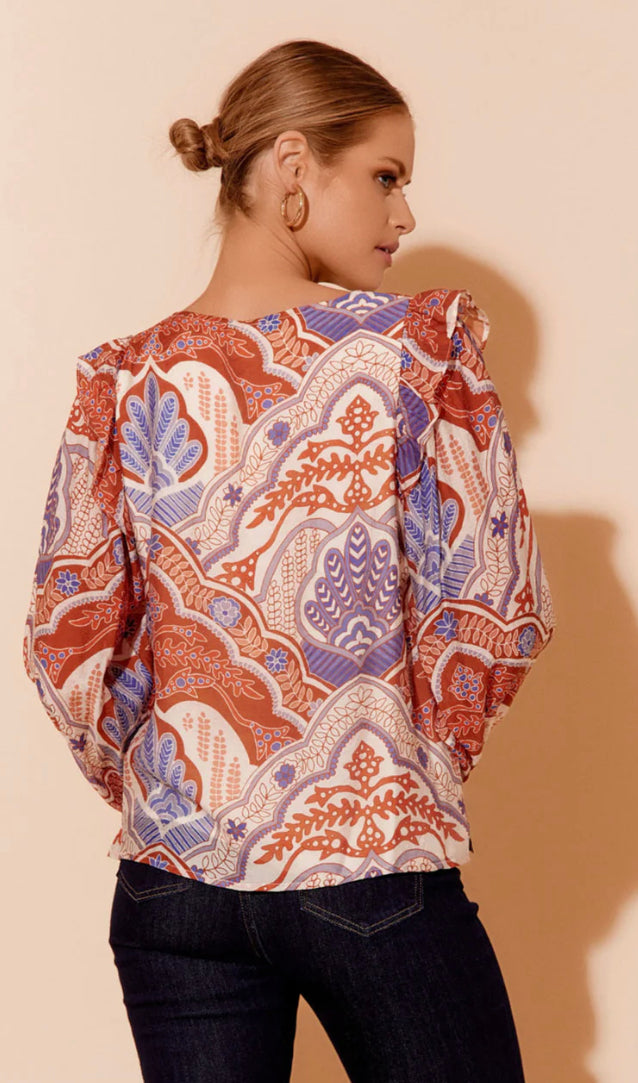 Adorne Ladies Myla Pattern Top