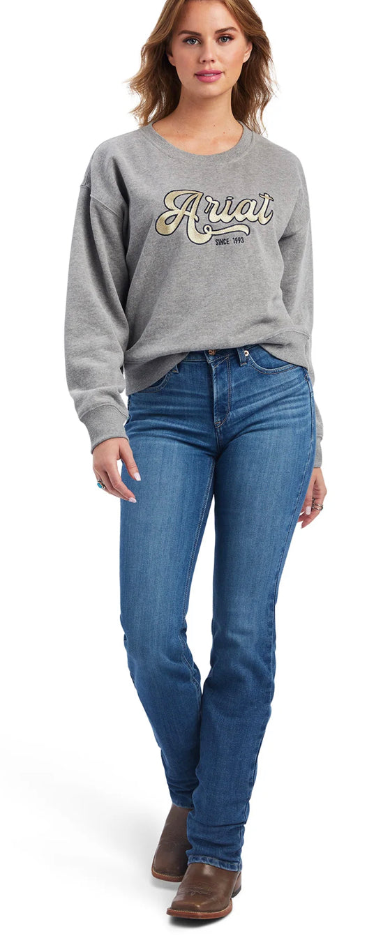 Ariat Real Metallic Varsity Logo Sweatshirt