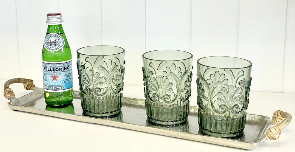 Flair Gifts & Home Tray With Rattan Handles - 53x13x4CM