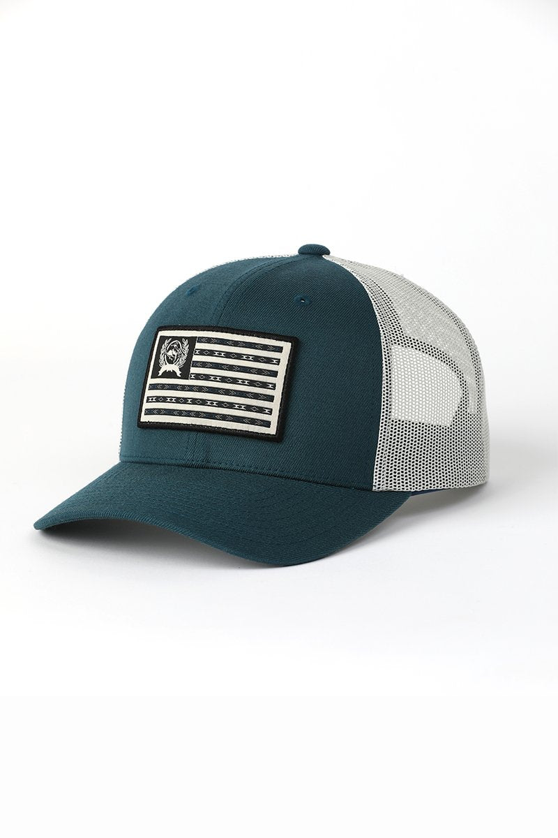Cinch Men's American Flag Cap - Blue