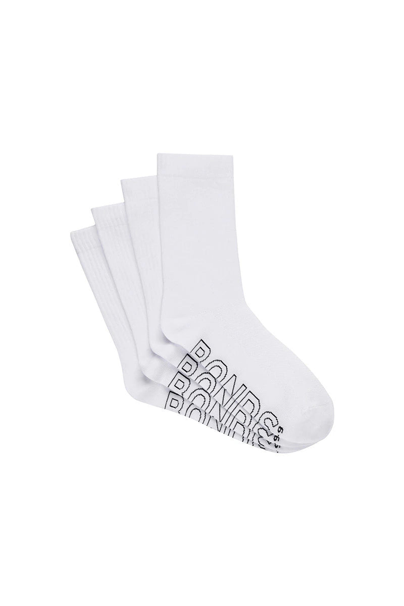 Bonds Men's Lightweight Crew Socks - 4PK