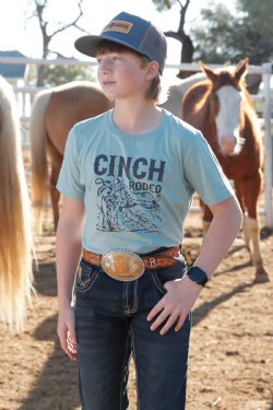 Cinch Boys & Toddlers Rodeo T-Shirt - Light Sage - MTT7671096