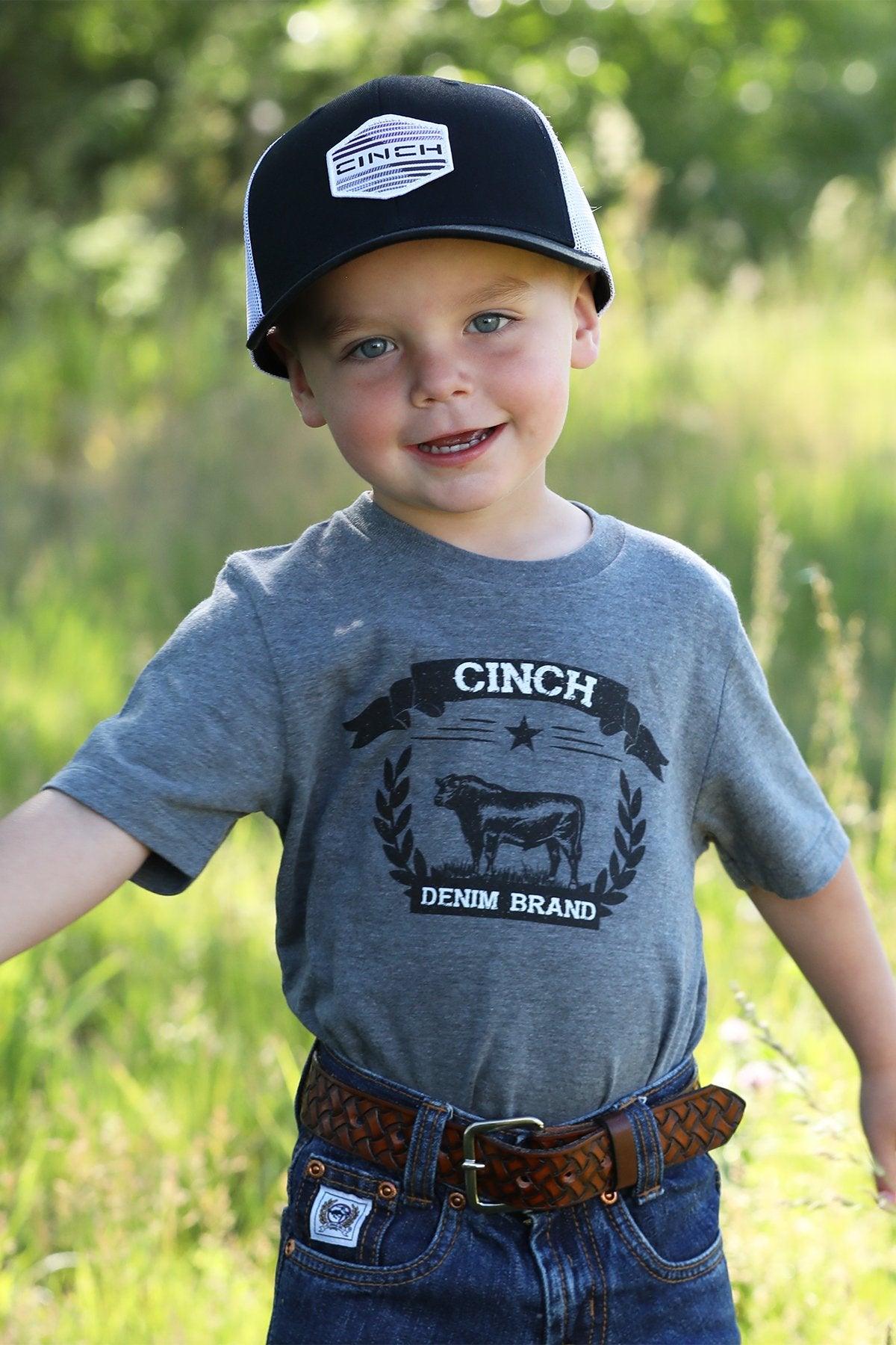 Cinch Boys & Toddlers Cinch Denim T-Shirt - Grey