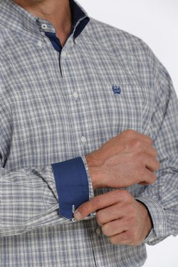 Cinch Men's Stretch Plaid Button-Down Western Shirt