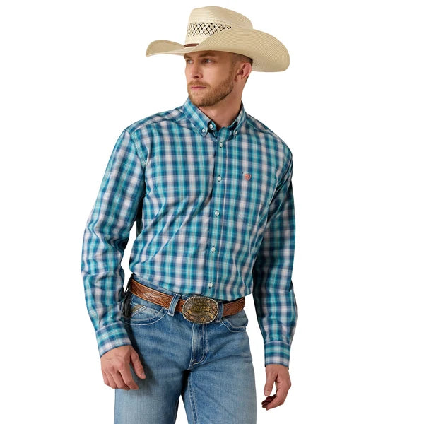 Ariat Men's Pro Series James White Plaid Classic Fit Shirt - 10071086