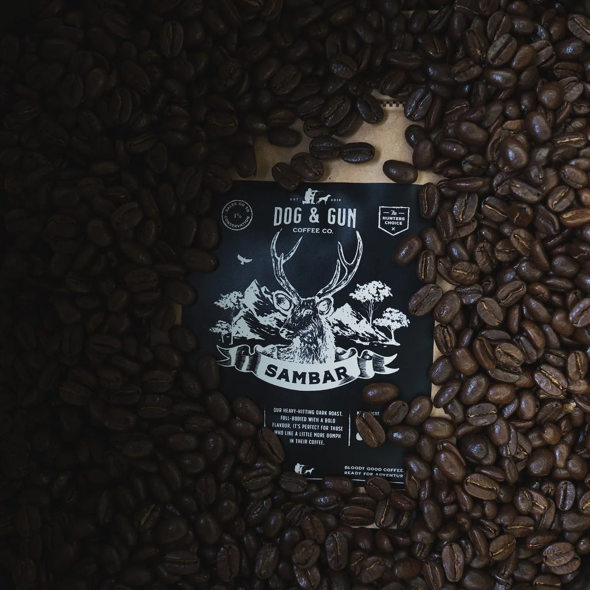 Dog & Gun Dark Roast Whole Beans - 750 grams