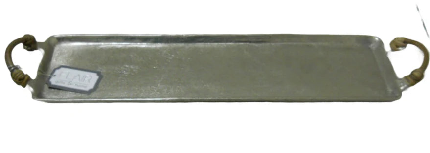 Flair Gifts & Home Tray With Rattan Handles - 53x13x4CM