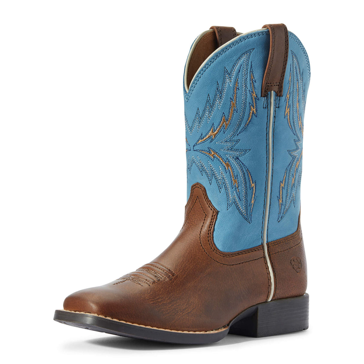 Ariat Kids Arena Rebound Billy Brown/Wild Blue Boot