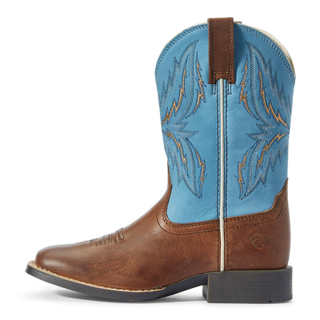 Ariat Kids Arena Rebound Billy Brown/Wild Blue Boot