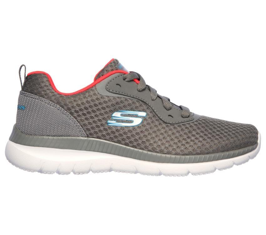Skechers Ladies Bountiful Shoe Grey/Coral