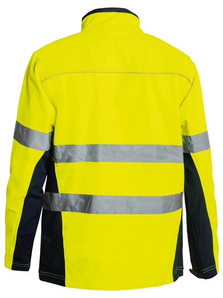 Bisley Mens BJ6059T Soft Shell Jacket with 3M reflective tape