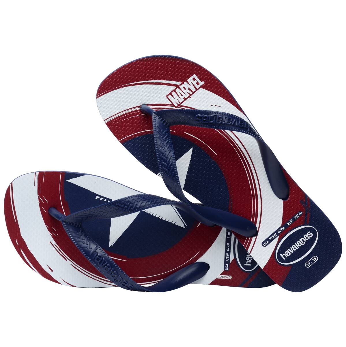Havaianas Mens Top Marvel Logo Thongs