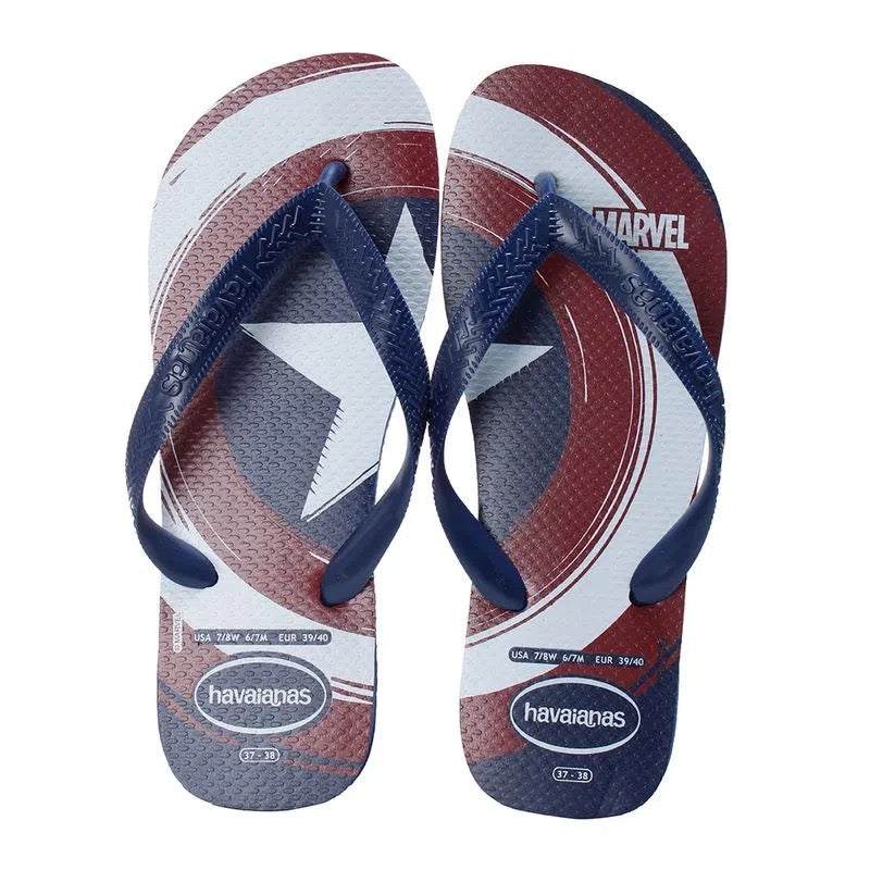 Havaianas Mens Top Marvel Logo Thongs