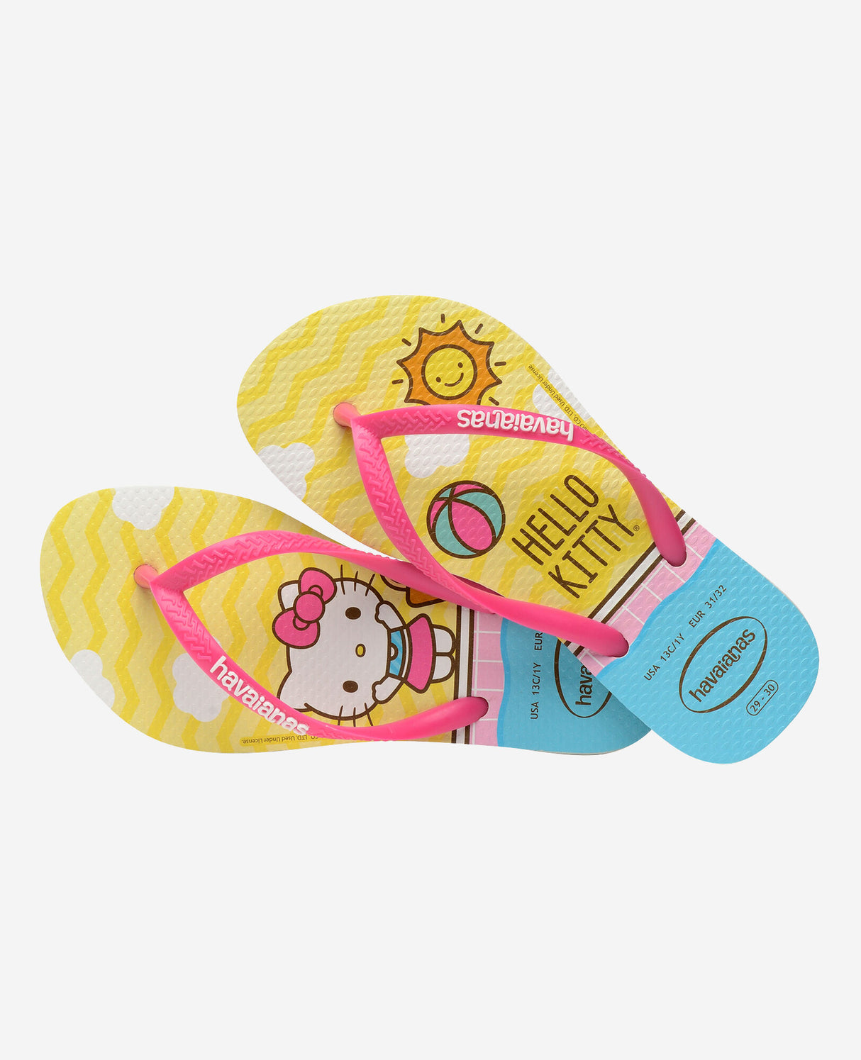 Havaianas Girls Slim Hello Kitty  Thongs-White